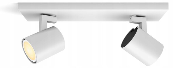 Stropní svítidlo LED reflektor bílá 2x 4.2W CCT PHILIPS HUE + Dimmer Switch