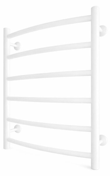 Koupelnový žebříkový radiátor INOX CLASSIC 120W/230V 57x43 cm nerez/bílá