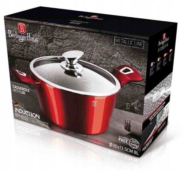 Sada hrnců Berlinger Haus Burgundy Metallic hliníková 1 ks