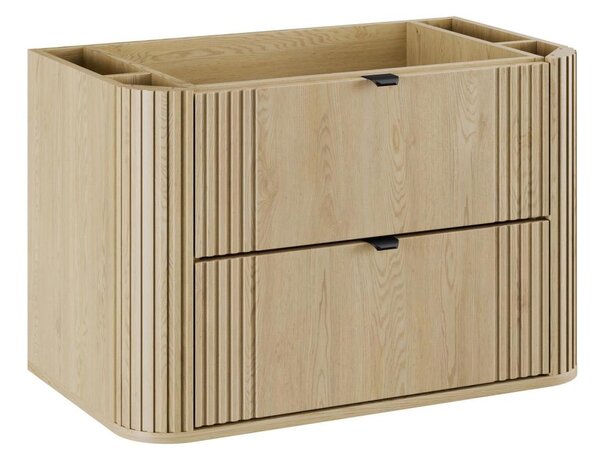 COMAD OVALIA CREMONA 82-80-46-2S - Koupelnová skříňka pod umyvadlo OVALIA dub