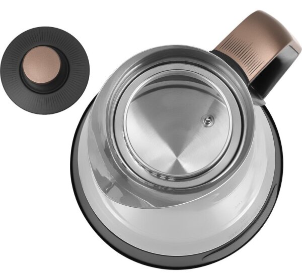 Sencor - Rychlovarná konvice s termoregulací 1,5 l 2150W/230V černá/rose gold