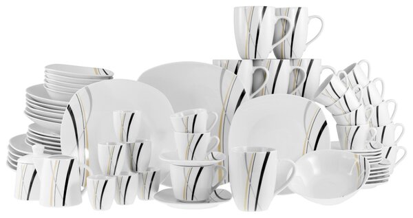 KOMBINOVANÁ SOUPRAVA, 62dílné, porcelán Creatable - Online Only nádobí, Online Only