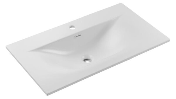 COMAD SKY 1 80 DP MATT WHITE - Zápustné umyvadlo SKY 46x81 cm matná bílá