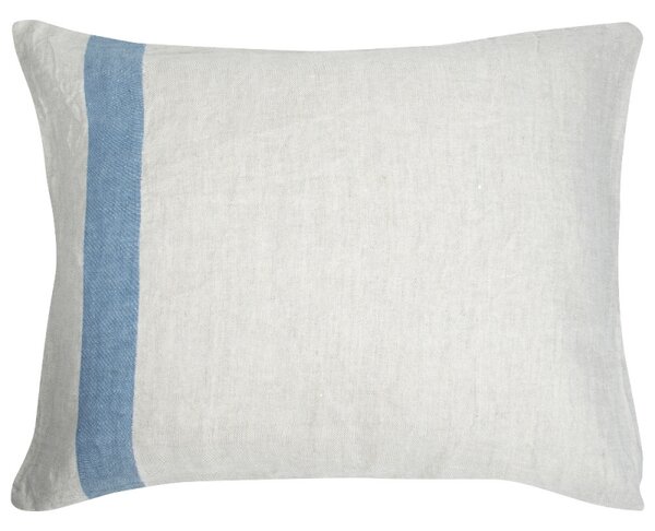 Lněný povlak na polštář Usva 50x60, len-modrý