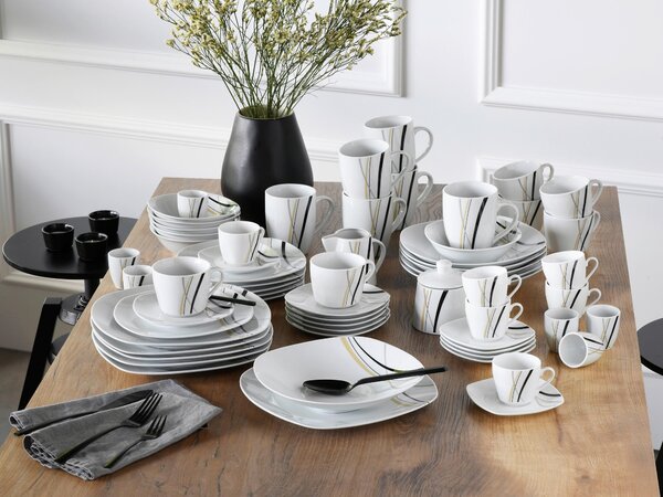 KOMBINOVANÁ SOUPRAVA, 62dílné, porcelán Creatable - Online Only nádobí, Online Only