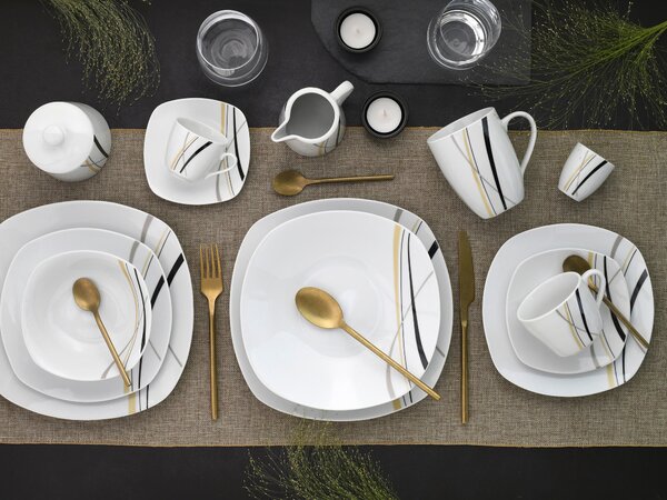 KOMBINOVANÁ SOUPRAVA, 62dílné, porcelán Creatable - Online Only nádobí, Online Only