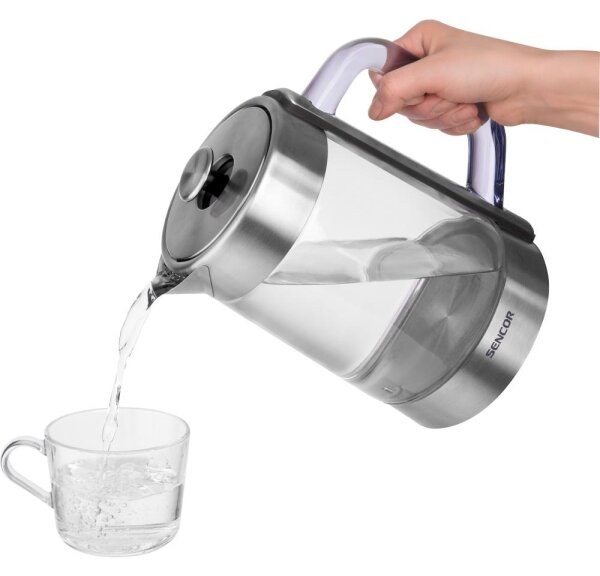 Sencor - Rychlovarná konvice s termoregulací 1,5 l 1500W/230V nerez