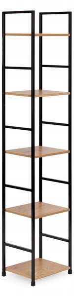 Regál ModernHome 29 cm x 144,5 cm x 23,5 cm v odstínech hnědé