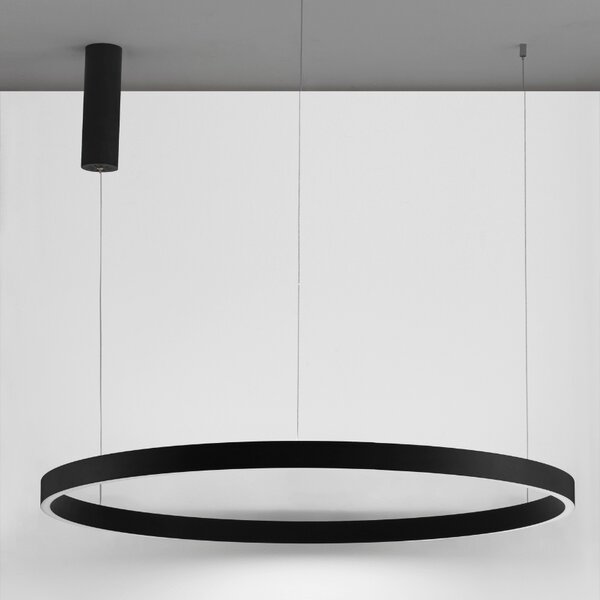 Černé závěsné LED světlo Nova Luce Elowen 98 cm