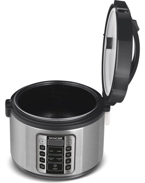 Sencor - Multifunkční rýžovar 700W/230V 1,5 l nerez/černá