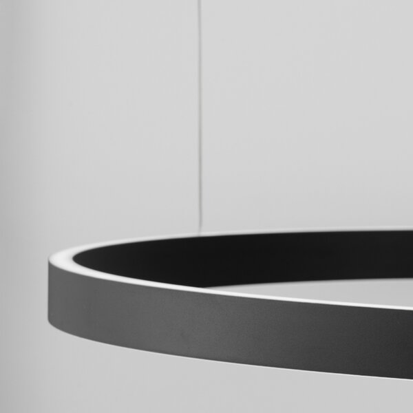 Černé závěsné LED světlo Nova Luce Elowen 98 cm