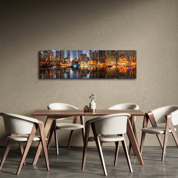 Obraz Manhattanu v noci (170x50 cm)