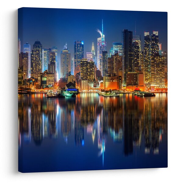 Obraz Manhattanu v noci (30x30 cm)