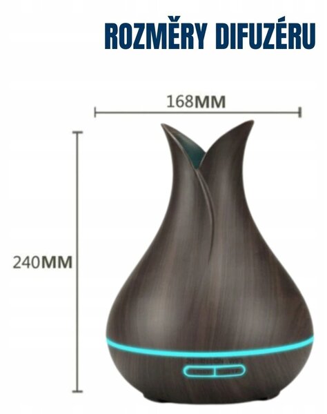 BOT Smart aroma difuzér B5 - tmavě hnědé dřevo 400ml