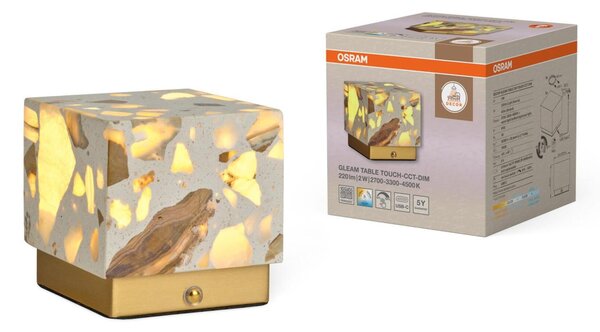 LEDVANCE stolní svítidlo Decor Gleam 2 W 5 V stmívatelné CCT touch