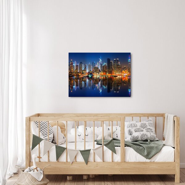 Obraz Manhattanu v noci (70x50 cm)