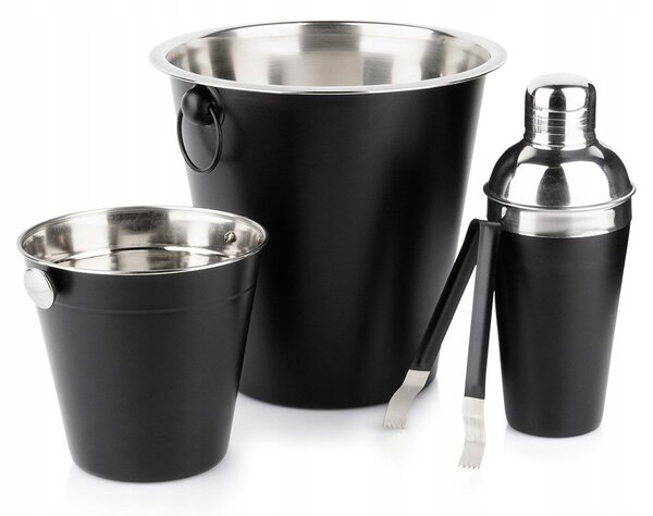 BARMANSKÁ SADA: shaker, vědro na led, kleště