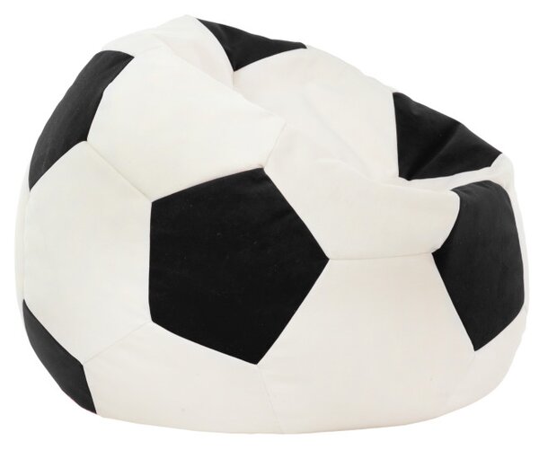 Plyšový sedací vak Fotbal černý