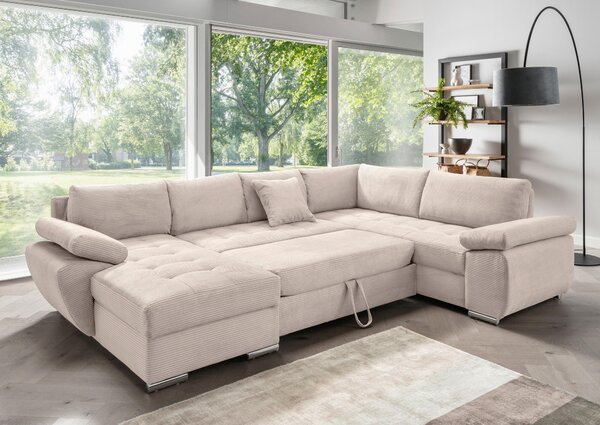 SEDACÍ SOUPRAVA, textil, béžová P & B - Sedací soupravy, Online Only