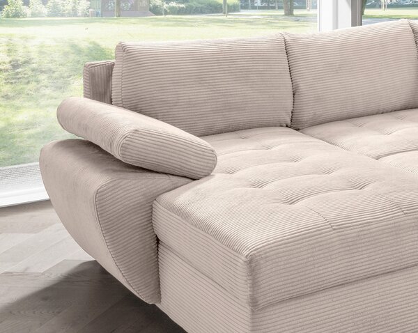 SEDACÍ SOUPRAVA, textil, béžová P & B - Sedací soupravy, Online Only