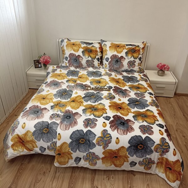 Mikroplyšové povlečení Daisy 200x140cm+90x70cm TiaHome