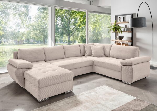 SEDACÍ SOUPRAVA, textil, béžová P & B - Sedací soupravy, Online Only