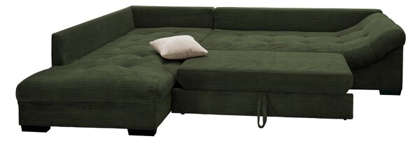 ROHOVÁ SEDAČKA, textil, tmavě zelená P & B - Sedací soupravy, Online Only