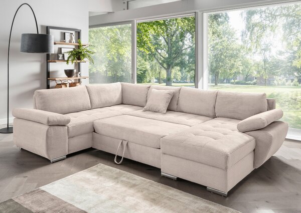 SEDACÍ SOUPRAVA, textil, béžová P & B - Sedací soupravy, Online Only