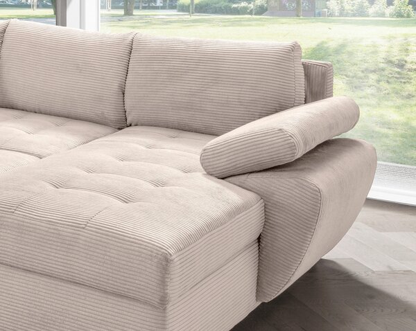 SEDACÍ SOUPRAVA, textil, béžová P & B - Sedací soupravy, Online Only