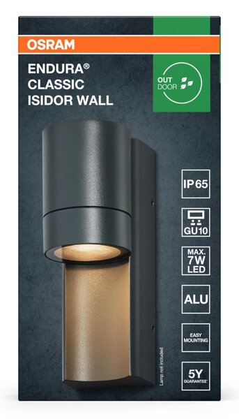 LEDVANCE venkovní nástěnné svítidlo Endura Classic Isidor GU10 220-240 V IP65