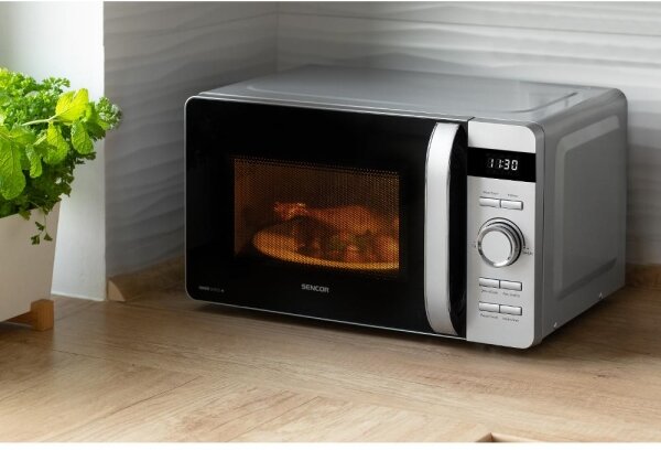 Sencor - Mikrovlnná trouba 800W/230V 17 l stříbrná