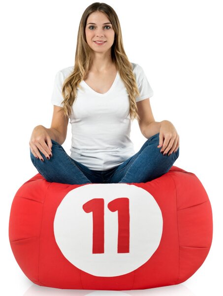 Sedací vak kulečník 11 ekokůže