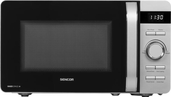 Sencor - Mikrovlnná trouba 800W/230V 17 l stříbrná