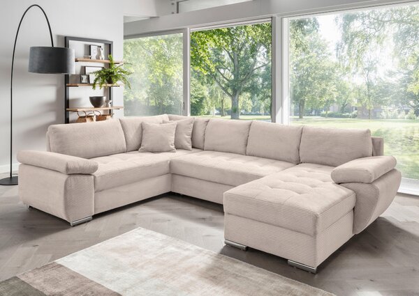 SEDACÍ SOUPRAVA, textil, béžová P & B - Sedací soupravy, Online Only