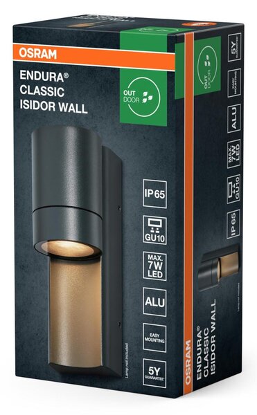 LEDVANCE venkovní nástěnné svítidlo Endura Classic Isidor GU10 220-240 V IP65