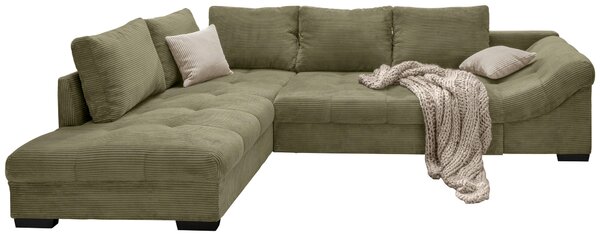 ROHOVÁ SEDAČKA, textil, olivově zelená P & B - Sedací soupravy, Online Only