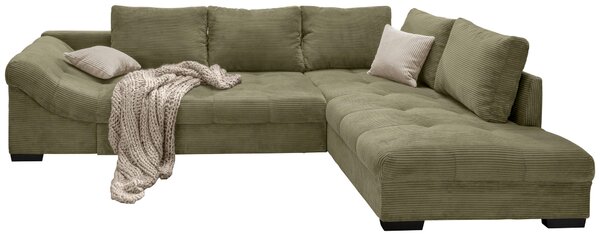 ROHOVÁ SEDAČKA, textil, olivově zelená P & B - Sedací soupravy, Online Only