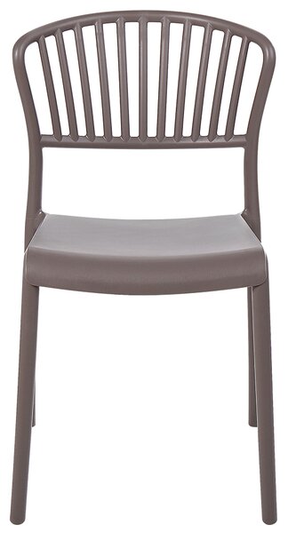 Sada 4 zahradních židlí GELA Taupe