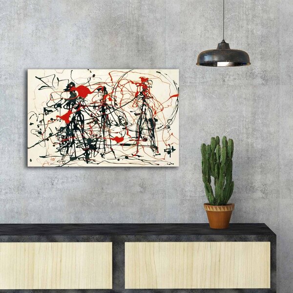 Wallity Reprodukce obrazu Jackson Pollock 070 45 x 70 cm