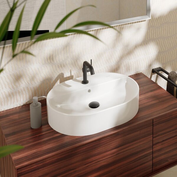 Hansgrohe Xuniva U umyvadlo 60x45 cm oválné na pult bílá matný 61080450