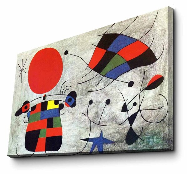 Wallity Reprodukce obrazu Joan Miró 078 45 x 70 cm
