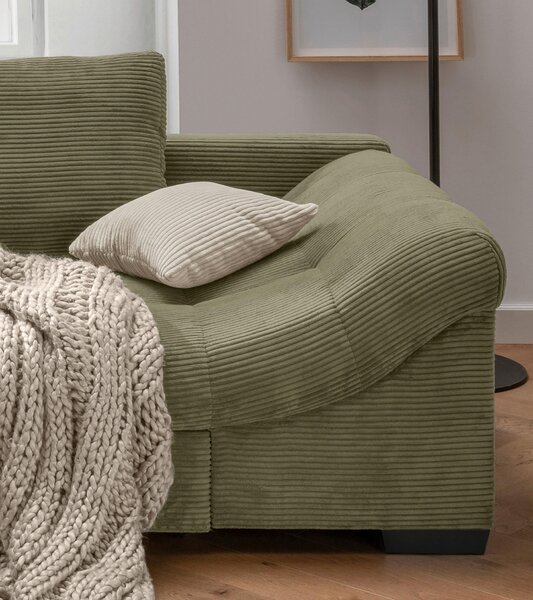 ROHOVÁ SEDAČKA, textil, olivově zelená P & B - Sedací soupravy, Online Only