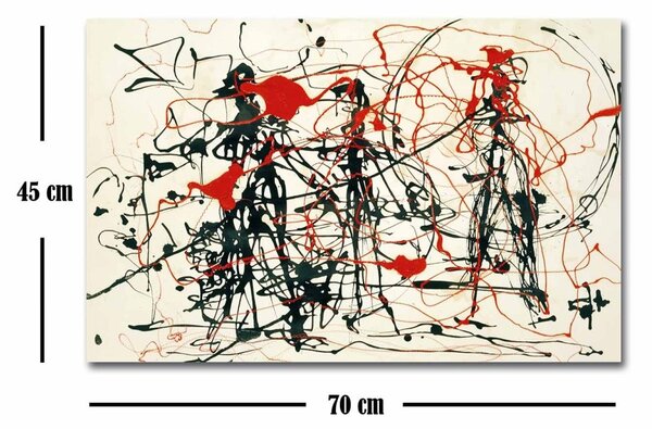 Wallity Reprodukce obrazu Jackson Pollock 070 45 x 70 cm