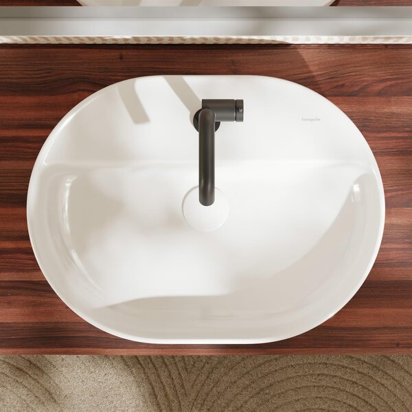 Hansgrohe Xuniva U umyvadlo 60x45 cm oválné na pult bílá matný 61080450