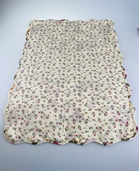 Přehoz bavlněný Vintage rose TiaHome - 140x220cm + 1ks 50x70cm