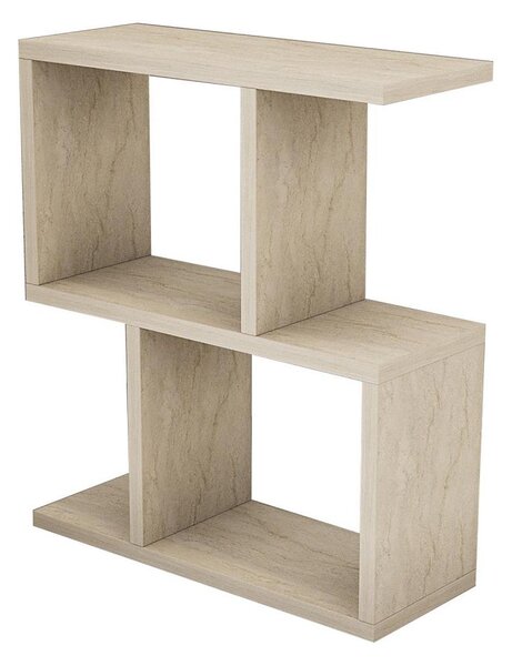 Odkládací stolek CROS 45x17 cm dekor mramoru/béžová