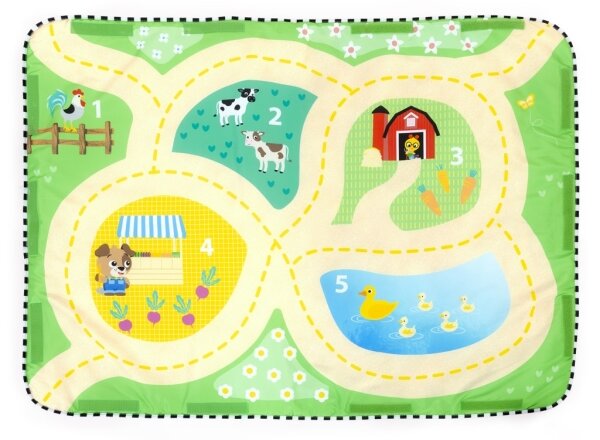 Baby Einstein - Dětská hrací deka BUSY BARNYARD 4xAA