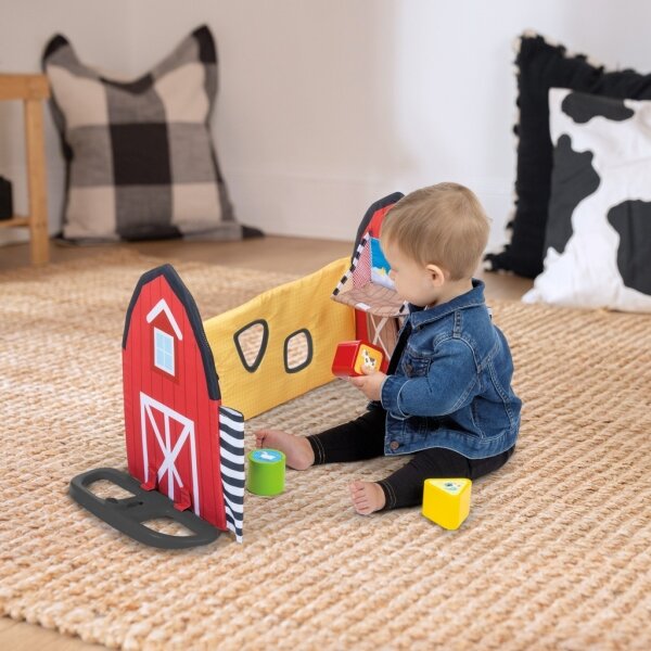 Baby Einstein - Dětská hrací deka BUSY BARNYARD 4xAA