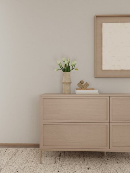 Komoda ALIN 157x40 cm taupe