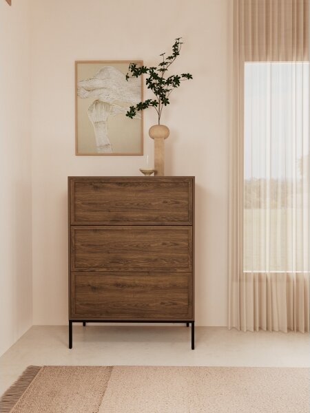 Komoda ALIN 80x40 cm hnědá